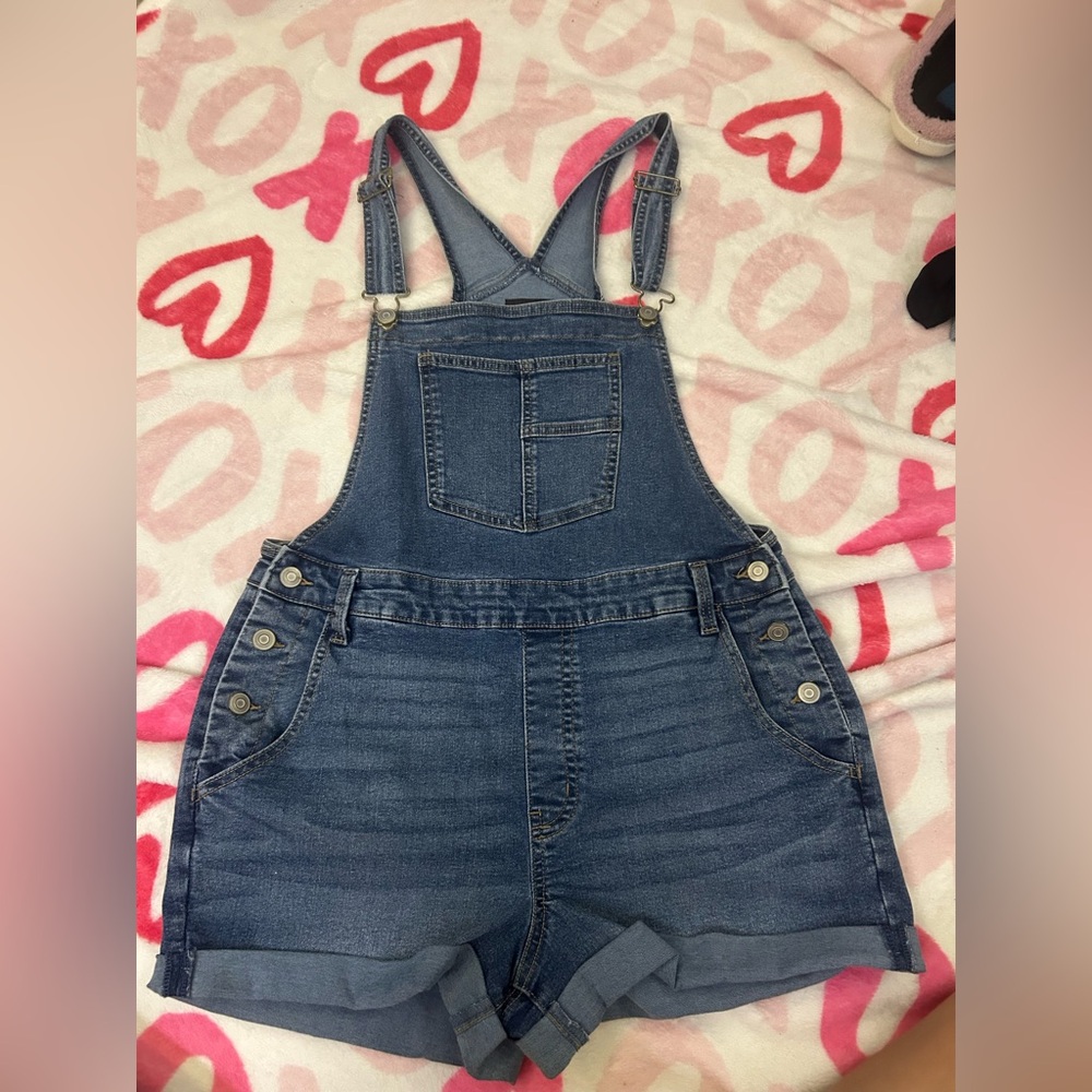 No Boundaries Blue Denim Overalls